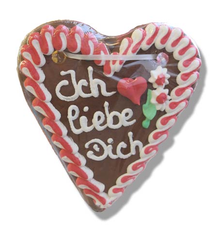 Lebkuchenherz - Ich liebe dich