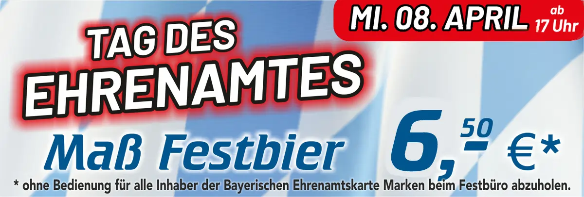 Rottaler Volksfest - Tag des Ehrenamtes - Mittwoch 08.04.2026